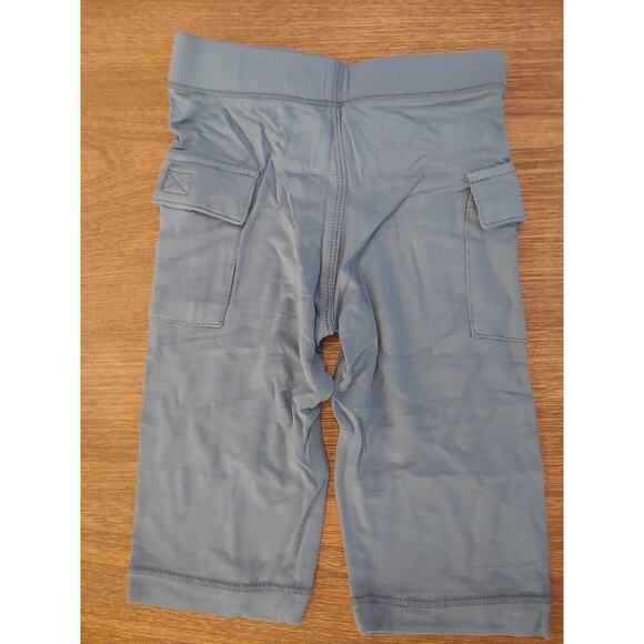 NEW Kickee Pants Blue Cargo Pants Infant baby Boys Size 0-3 months - Picture 1 of 4